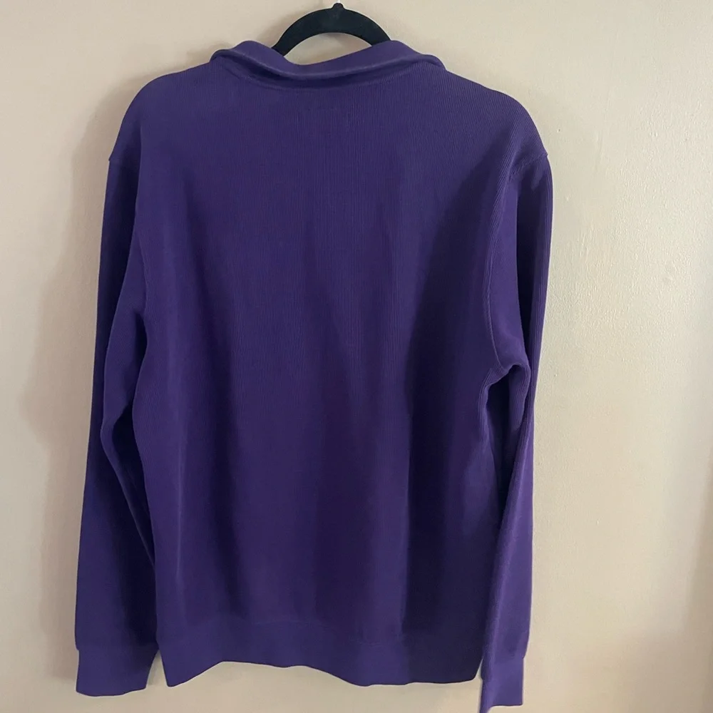 Southern Tide The Skipjack Men's Size M Purple Quarter Zip Pullover Sweater -C - Picture 2 of 3